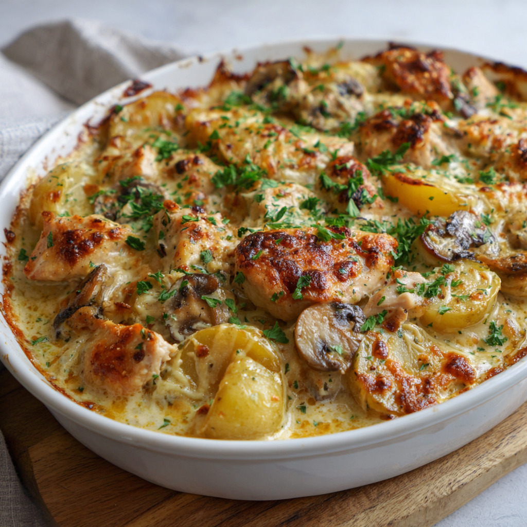 Creamy Chicken Potato Bake - Creamy Chicken Potato Bake